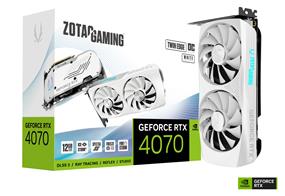 ZOTAC GAMING GeForce RTX 4070 Twin Edge OC White  DLSS 3 12GB GDDR6 PCIE 4.0 Gaming Graphics Card, IceStorm 2.0 Advanced Cooling, SPECTRA 2.0 RGB Lighting, ZT-D40740Q-10M