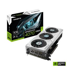 GIGABYTE GeForce RTX 4070 Ti SUPER EAGLE OC ICE 16G Graphics Card, 3x WINDFORCE Fans, 16GB 256-bit GDDR6X, GV-N407TSEAGLE OC ICE-16GD Video Card