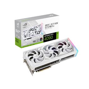 ASUS ROG Strix GeForce RTX 4090 White Edition Gaming Graphics Card PCIe 4.0, 24GB GDDR6X, HDMI 2.1a, DP 1.4a ROG-STRIX-RTX4090-24G-WHITE