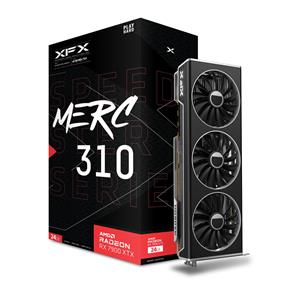 XFX SPEEDSTER MERC310 Radeon RX 7900 XTX BLACK Gaming Graphics Card with 24GB GDDR6, RDNA 3 RX-79XMERCB9(Open Box)