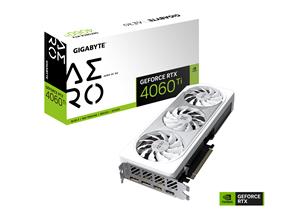 GIGABYTE GeForce RTX 4060 Ti AÉRO OC 8G Carte graphique, 3x FORCE DU VENT Fans, 8GB 128-bit GDDR6, GV-N406TAÉRO OC-8GD Video Card(Boîte ouverte)