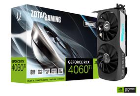 ZOTAC GAMING GeForce RTX 4060 Ti 8GB Twin Edge DLSS 3 8GB GDDR6 128-bit 18 Gbps PCIE 4.0 ZT-D40610E-10M