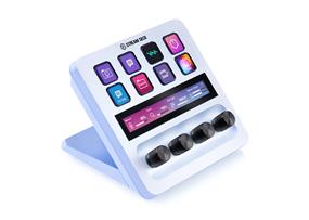 Elgato Stream Deck+ White - audio mixer, studio controller, production console, macro keys, touch strip, dials, unlock Wave Link, works with Mac/PC.(Open Box)