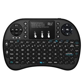 RII Mini i8+ 2.4GHz Wireless Backlit Keyboard with Touchpad Mouse – Rechargeable Li-ion Battery