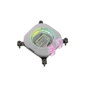 CORSAIR iCUE LINK XC7 RGB ELITE CPU Water Block, White - Transparent Flow Chamber - 24 RGB LEDs – Temperature sensor – iCUE LINK connectivity - XTM70 Thermal Paste - Fits Intel® LGA 1700, AMD® AM5 and older