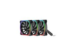 Ventilateur ENERMAX SquA RGB 120 mm Noir en paquet de 3 (UCSQARGB12P-BP3)