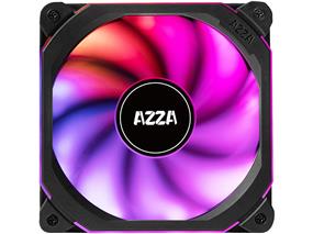 AZZA PRISMA 120mm Digital ARGB Square Fan + RF Remote - Acrylic Frame - Noise Dampering Rubber Pads - 4-pin PWM Connector - 5V 3-pin WS2812B Addressable RGB Header
