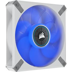 Corsair ML120 LED ELITE, 120mm Magnetic Levitation Blue LED Fan with AirGuide, Single Pack - White Frame(Open Box)