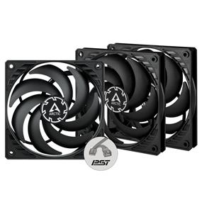 Arctic Cooling P12 SLIM PWM PST – 120mm Pressure optimized case fan | Slim profile | PWM controlled speed with PST (Pack of 3pcs)
