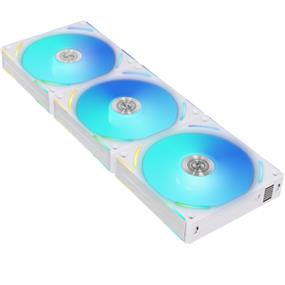 Lian Li Uni Fan AL120 V2 RGB Case Fan, 3 Pack w/ Fan Controller - White