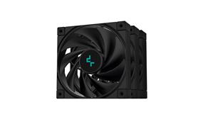 DeepCool FK120 Ventilateur haut performance 120 mm, Noir | 4-broche PWM | Roulement à dynamique fluide | Jusqu'à 1850 RPM | Paquet de 3