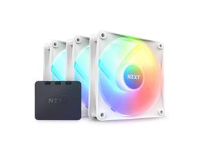 NZXT F120 RGB Core Ventilateur de boîtier Paquet de 3, Blanc(Boîte ouverte)