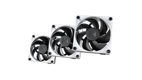 HYTE THICC FP12 (3 Pack) - 120mm x 32mm Silent High Performance Fans - Liquid Crystal Polymer Blades - 0-3,000 RPM - 105.8 CFM Airflow - 8.14 mm-H2O Static Pressure - Powered By Nexus Link - White/Black