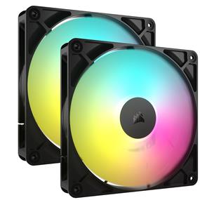 CORSAIR RS140 ARGB 140mm PWM Fans Dual Pack, Black