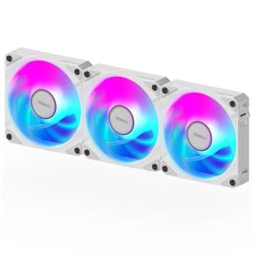 GIGABYTE AORUS EZ CHAIN FAN 120 ICE (3-Pack), 120mm Hydro Dynamic Bearing ARGB Computer Case Fan