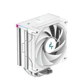 DeepCool AK400 DIGITAL WH Air Cooler, White, Single Tower, Real-Time CPU Status Screen, 4 Copper Heat Pipes, 220W Heat Dissipation, All White Design