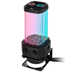 CORSAIR Hydro X Series XD5 RGB Pump/Reservoir Combo - D5 PWM Pump - 330ml Reservoir - Ten Individually Addressable RGB LEDs - Temperature Sensor