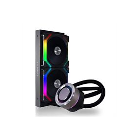 Lian Li Galahad AIO UNI FAN SL Edition 240 Closed-Loop Liquid CPU Cooler - Black - Removable Magnetic Aluminium Cap - Customizable Addressable RGB Lighting - Rotatable Block Housing - Support LGA 1700 (GA-240SLB-LGA)(Open Box)