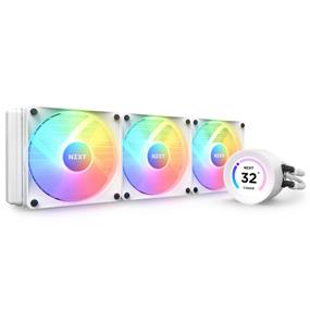 NZXT Kraken 360 Elite RGB - 360mm AIO liquid cooler w/ Display, RGB Controller and RGB Fans (White)