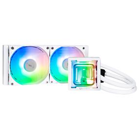 Bitfenix Cube 240 mm AIO Block Watercooling, White, ARGB Edition