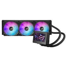 Asus ROG Ryujin III 360 Refroisseur de liquide AIO ARVB pour processeur | 360 mm Radiateur | Pompe Asetek 8e gén | 3x 120 mm Ventilateurs magnétiques ARVB (En guirlande) | 3.5 po Écran LCD