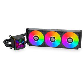 LIAN LI Galahad II LCD 360mm AIO Liquid CPU Cooler - Black(Open Box)