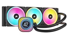 CORSAIR iCUE LINK H150i LCD Liquid CPU Cooler - QX120 RGB Fans - 2.1" IPS LCD screen - 360mm radiator - Fits Intel® LGA 1700, AMD® AM5 - iCUE LINK System Hub Included