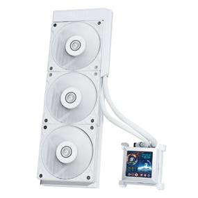 LIAN LI HydroShift LCD 360S  360mm AIO Liquid CPU Cooler, White(Open Box)