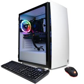 CYBERPOWERPC Gamer Master GMA9020CPGV9 w/ AMD Ryzen 5 7600 3.8GHz CPU, 16GB DDR5, NVIDIA GeForce RTX 4060 8GB, 1TB PCIe Gen4 NVMe SSD, 802.11AC WiFi, USB Gaming Keyboard, USB 7 Color Gaming Mouse, Custom RGB Case Lighting & Win 11 Home 64-Bit