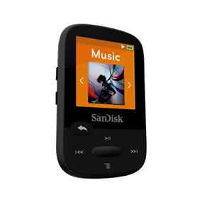 SanDisk 16GB Clip Sport PLUS with Bluetooth (Black) | Clips onto Clothing | 1.44" Colour LCD Screen | FM Tuner