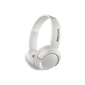Philips Bass+ SHB3075 Wireless Headphones - White