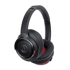 Audio-Technica Solid Bass Casque supra-auriculaire sans fil avec micro et contrôle intégrés, noir (ATH-WS660BTBRD)