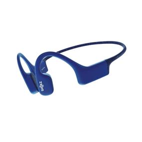 SHOKZ OpenSwim Open-Ear MP3 Headphones, Blue | 7th Generation Bone Conduction & Open-Ear Design | IP68 Waterproof & Submersible 4GB Storage | 8-hour Battery Life & Comfortable under swim cap | Not Bluetooth Compatible