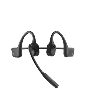 SHOKZ OpenComm2 UC Bluetooth Stereo Headphone with USB-A Dongle, Cosmic Black | 7th Bone Conduction Technology | with Noise Cancelling Boom Microphone with Mute Button | Zoom Certified