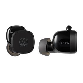 AUDIO-TECHNICA ATH-SQ1TWBK True Wireless Earbuds, Black
