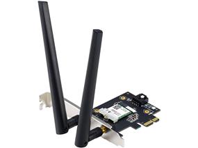 ASUS (PCE-AX1800) AX1800 Wi-Fi 6 & Bluetooth 5.2 PCIe Adapter, Dual Band, WPA3 network security, OFDMA and MU-MIMO(Open Box)