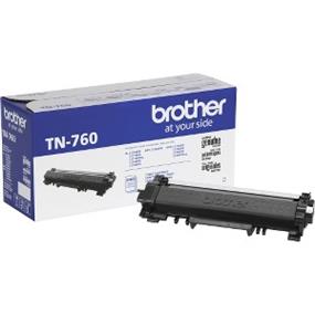 Brother TN760 Toner Cartridge - Black - Laser - 3000 Page - 1 Pack (TN-760)(Open Box)