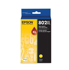 artouche d^encre jaune Epson T802 DuraBrite Ultra XL Sensormatic | T802XL420-