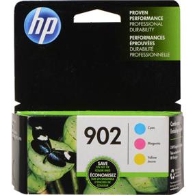 HP 902 Ink Cartridge 3-pack - Cyan, Magenta & Yellow (T0A38AN)