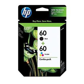 HP 60 Black/Tri-color  Original Ink Cartridges Combo Pack (N9H63FN )