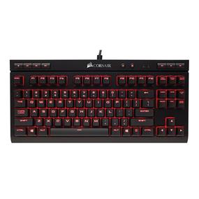 Corsair Gaming K63 Compact Mechanical Keyboard, Backlit Red LED, Cherry MX Red (CH-9115020-NA)(Open Box)