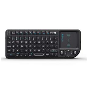 Rii Mini X1 Wireless 2.4GHz Keyboard with Mouse Touchpad Remote Control, Black (RT-MWK01X1)(Open Box)