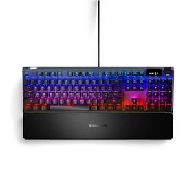 STEELSERIES Apex Pro Mechanical RGB Backlit Gaming Keyboard (64626) | World’s Fastest Mechanical Switches, OLED Smart Display, Linear and Quiet(Open Box)