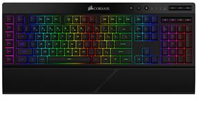 Corsair K57 RGB WIRELESS Gaming Keyboard with SLIPSTREAM WIRELESS Technology,  Backlit RGB LED, Black(Open Box)