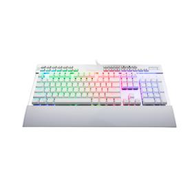Redragon K550W-RGB Yama Mechanical Gaming Keyboard (White) | Purple Switch | RGB LED Backlit in 18 modes | Macro Recording, Detachable Wrist Rest, Volume Control, Full Size, USB Passthrough for Windows