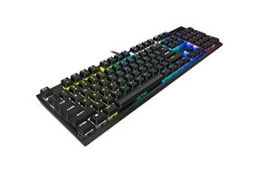 Corsair K60 RGB PRO LOW PROFILE Mechanical Gaming Keyboard, Backlit RGB LED, CHERRY MX Low Profile SPEED Keyswitches, Black (CH-910D018-NA)(Open Box)