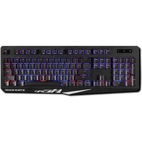 Mad Catz The Authentic S.T.R.I.K.E. 2 Membrane Gaming Keyboard - Black - Cable Connectivity Multimedia Hot Key(s) - Membrane Keyswitch