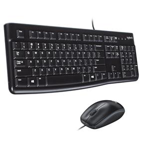 LOGITECH MK120 USB Wired Desktop Keyboard & Mouse Combo (920-002565)(Open Box)