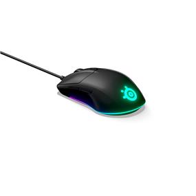 STEELSERIES Rival 3 Gaming Mouse - 8,500 CPI TrueMove Core Optical Sensor - 6 Programmable Buttons - Split Trigger Buttons - Brilliant Prism RGB Lighting (62513)(Open Box)