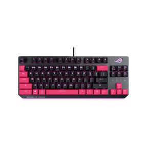 ASUS ROG Strix Scope TKL Electro Punk wired mechanical RGB gaming keyboard for FPS games (Cherry MX switches, Aluminum frame, and Aura Sync lighting)
